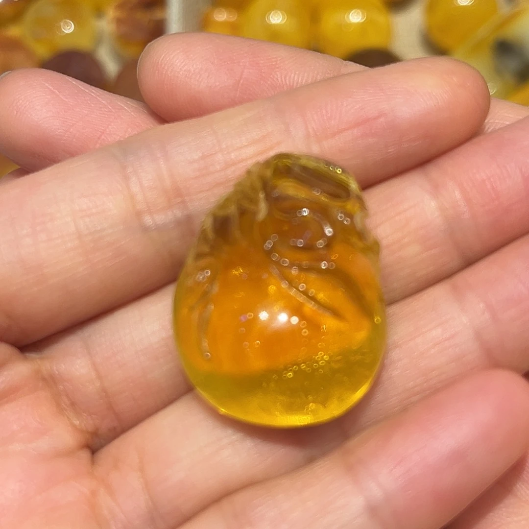 琥珀颈饰未镶嵌琥珀钱袋子