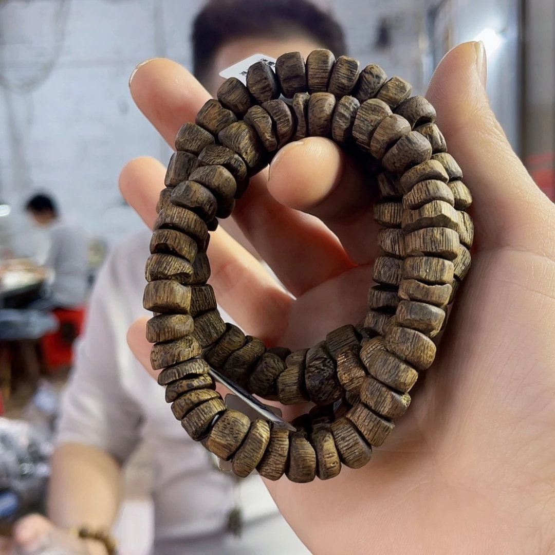 沉香手串棋楠白露随型单圈1.0/9克多样性发一
