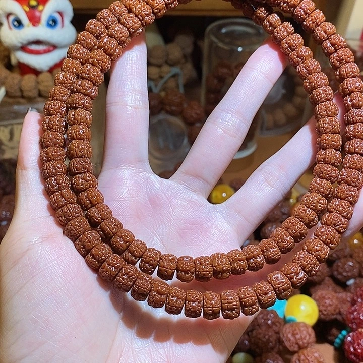 金刚菩提吊坠75玉华藏切108素