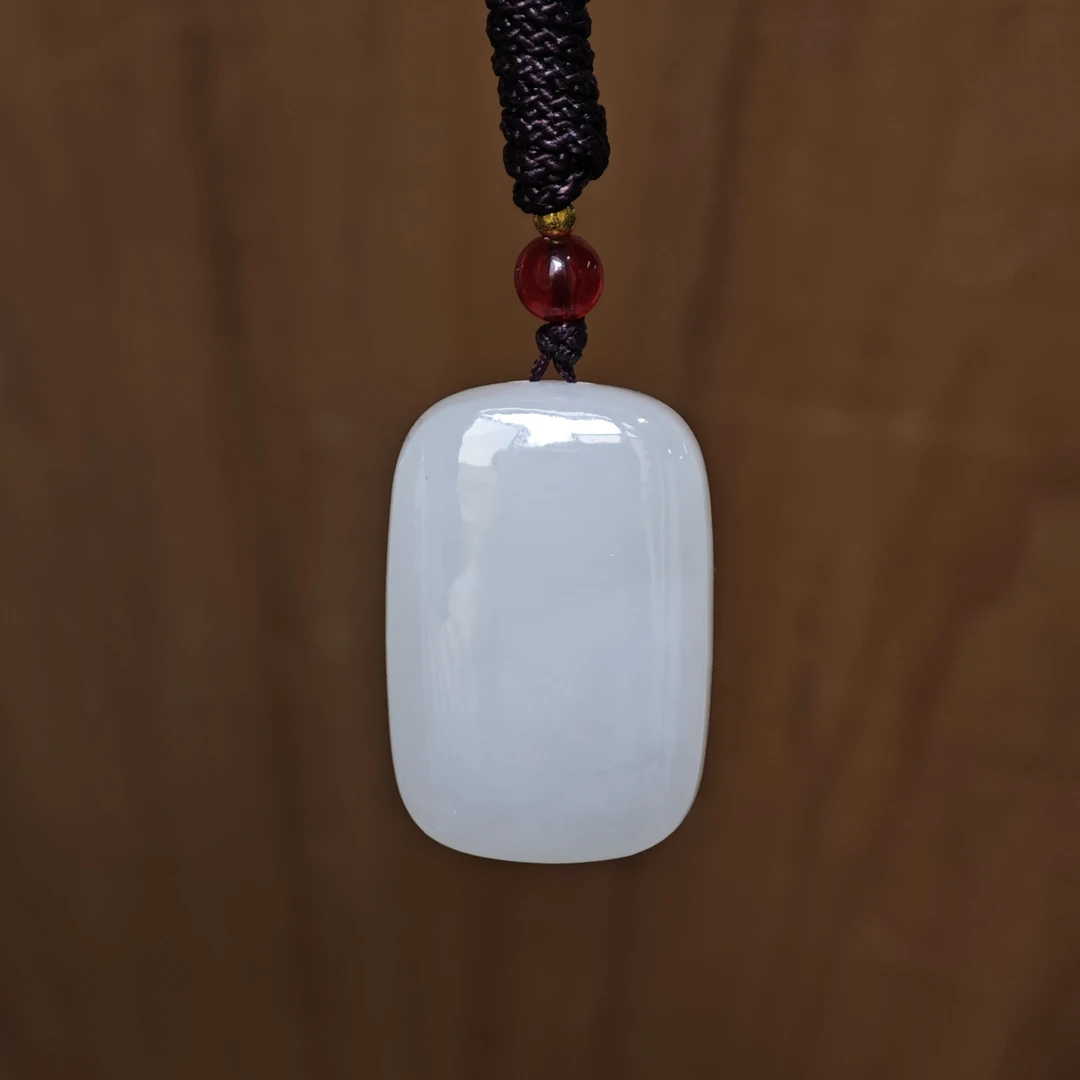 新疆爱思尔新疆和田玉挂件白玉无事牌挂件DG0323-02（多样性发货）