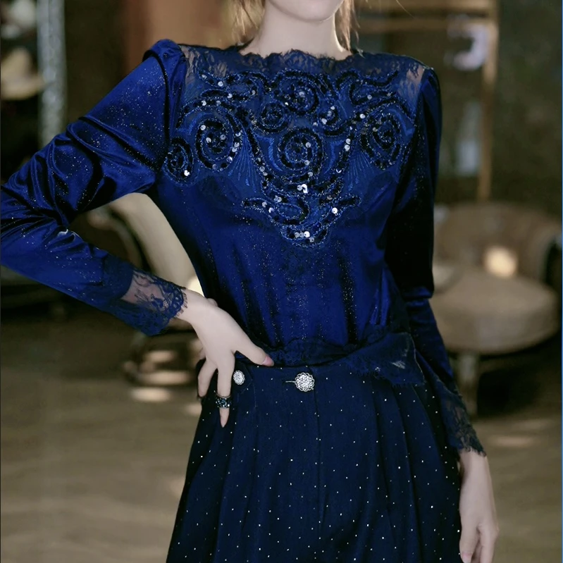 SEJI/瑟纪10.20【星河阑珊】法式重工气质时尚上衣