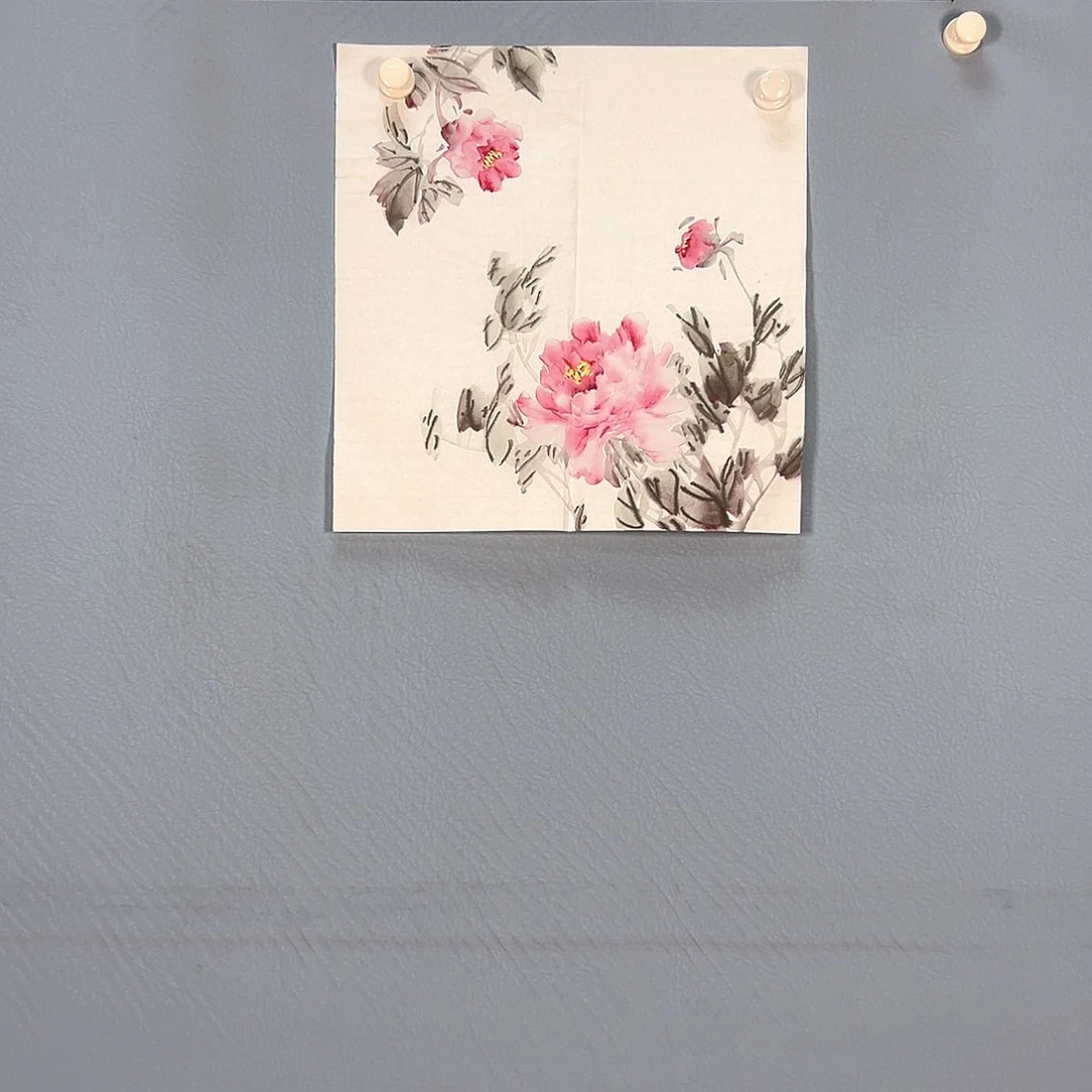 国画161 牡丹花鸟等多种图案构成一体