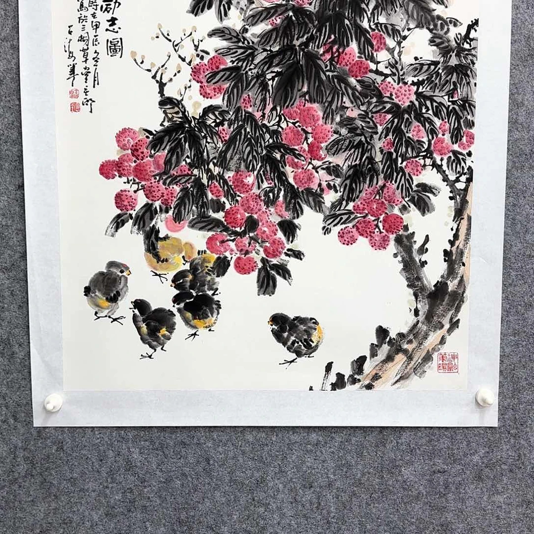 国画夏日清纯美眉