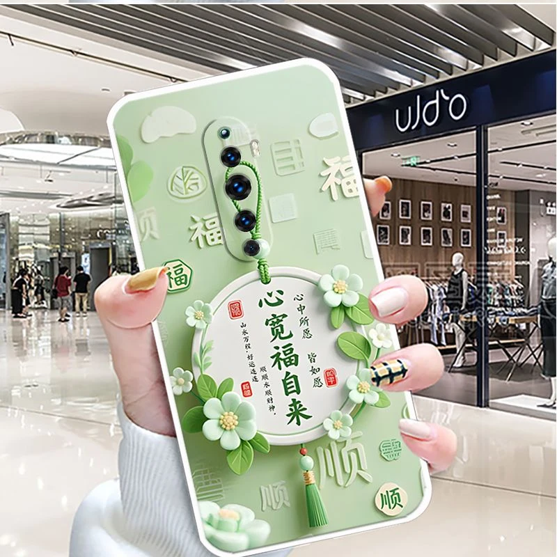 适用OPPOReno2z手机壳PCKM80中国风保护套全包边软壳女新款男硅胶