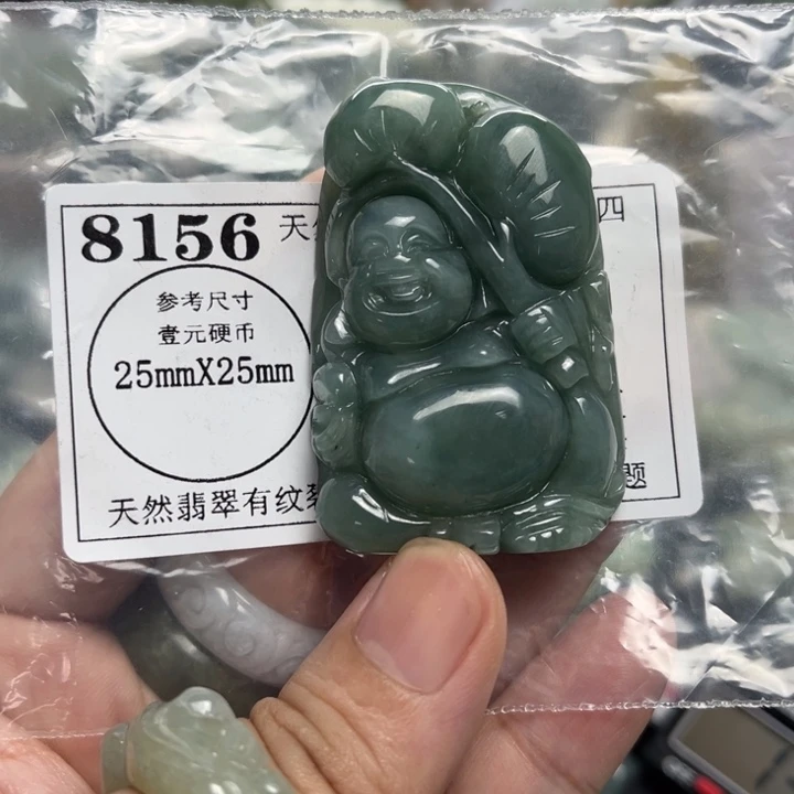 翡翠未镶嵌颈饰8156