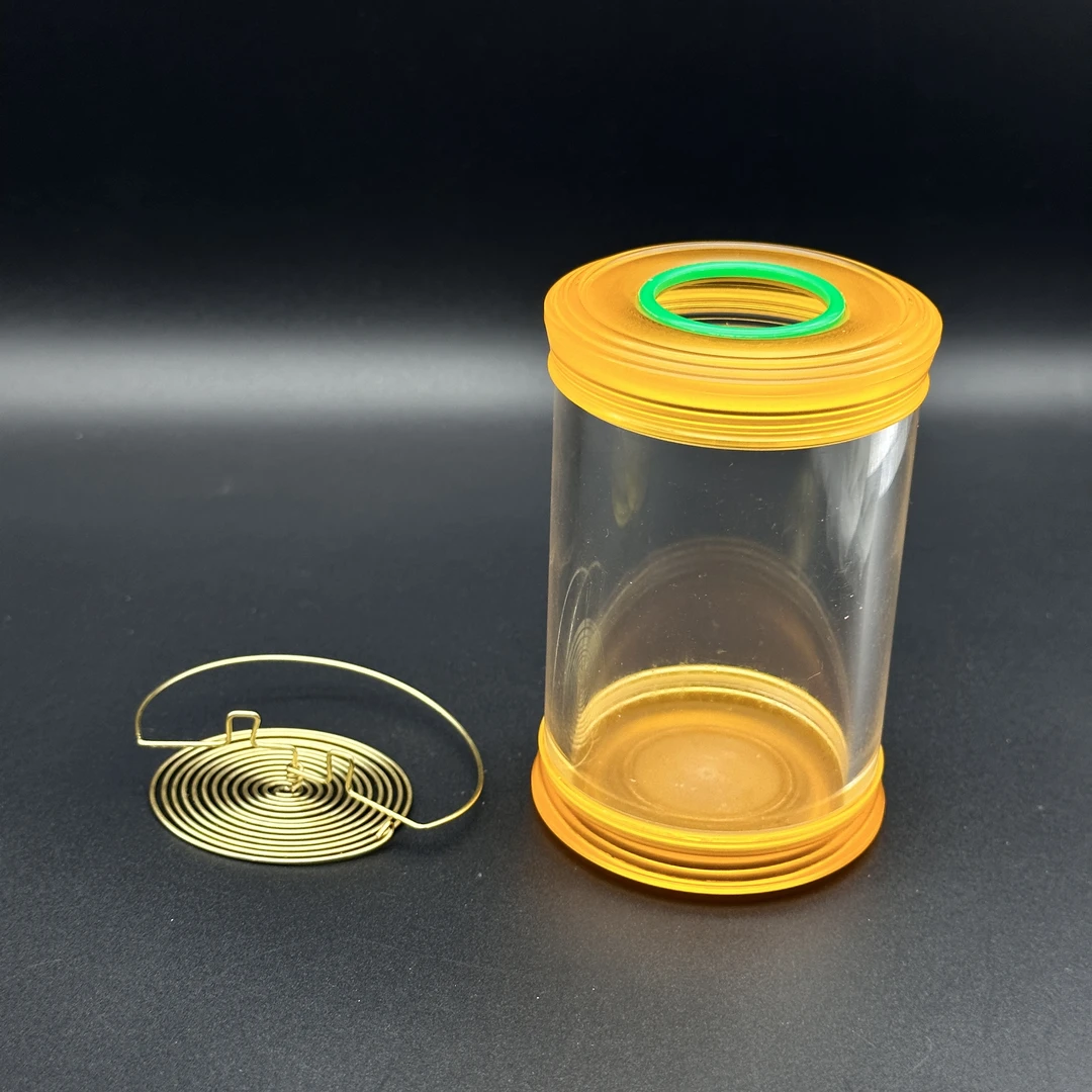 60双拼糖果色蝈蝈叫罐蓝绿白拼色