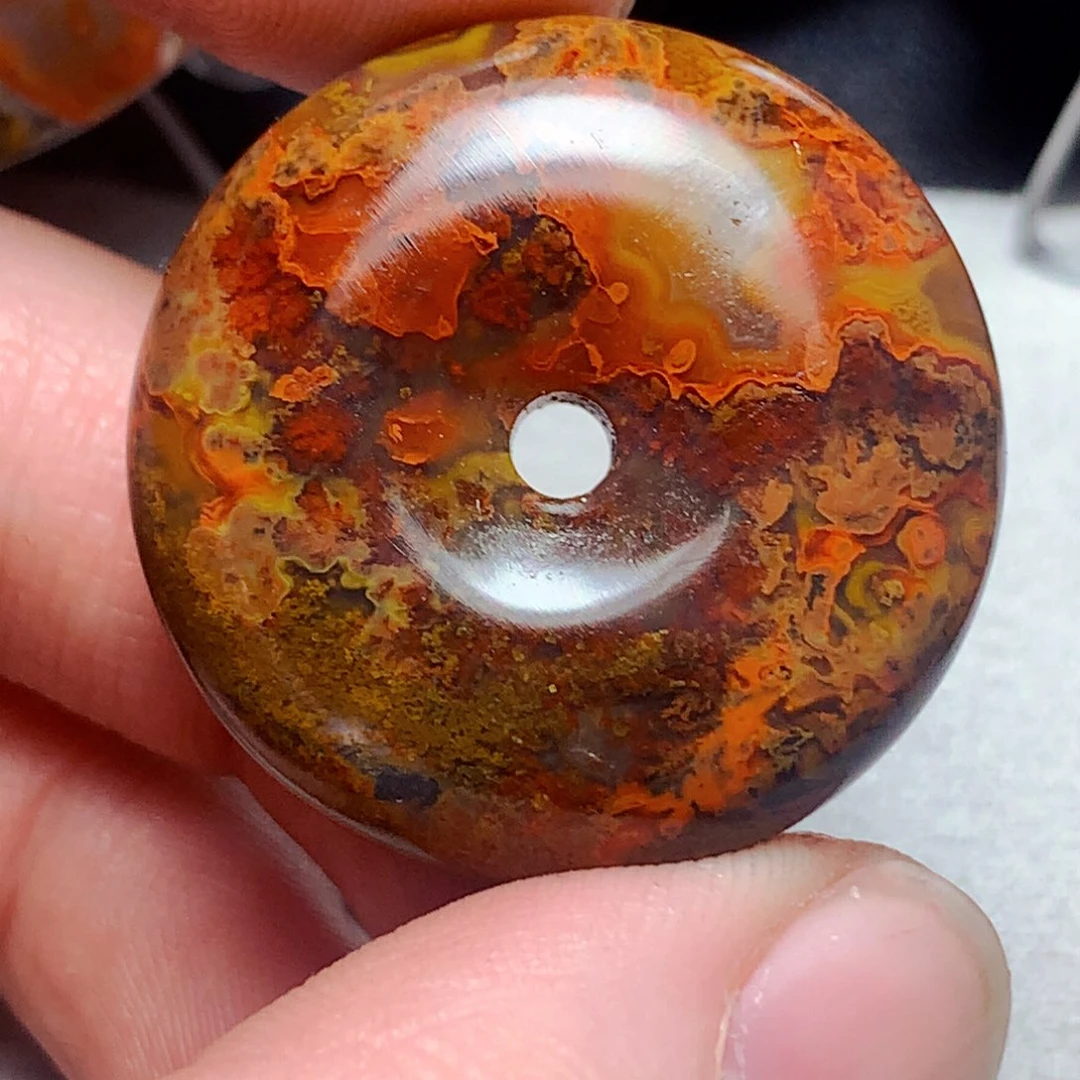 放***刀玛瑙/玉髓未镶嵌战国红