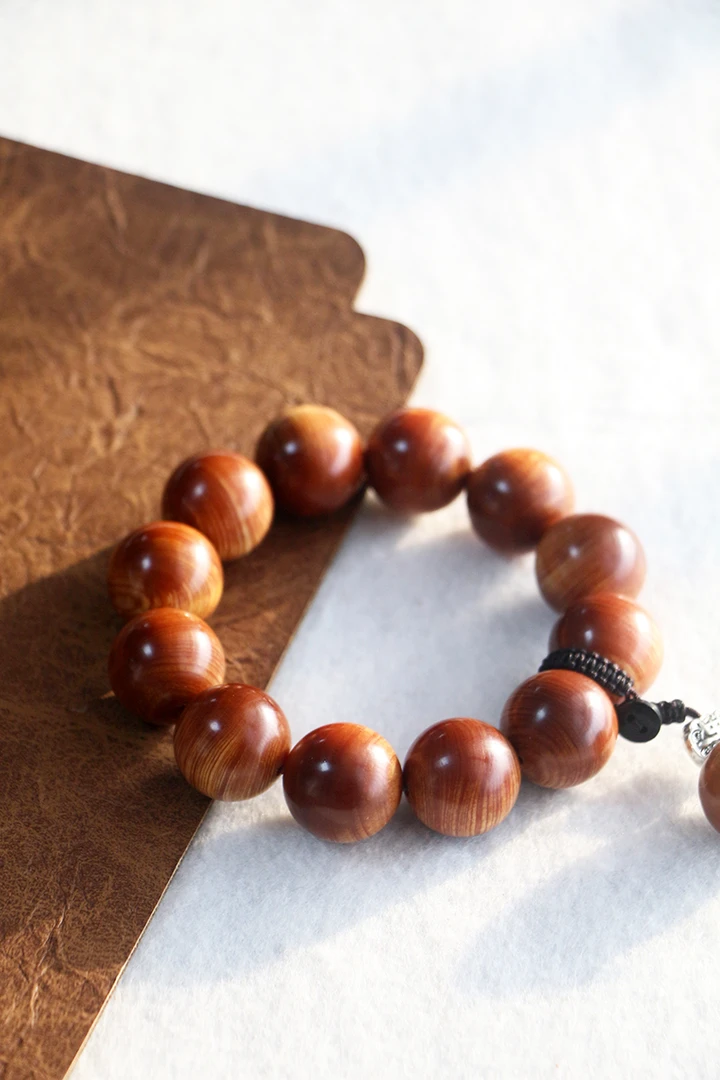 大漏~太行崖柏全玉化料2.0单圈手串