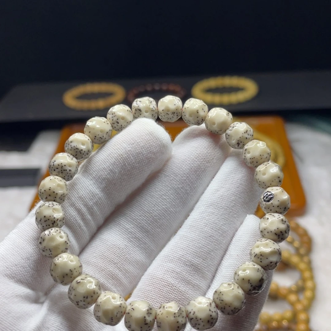 【闪购商品】手串星月菩提98白石玉精工火龙果