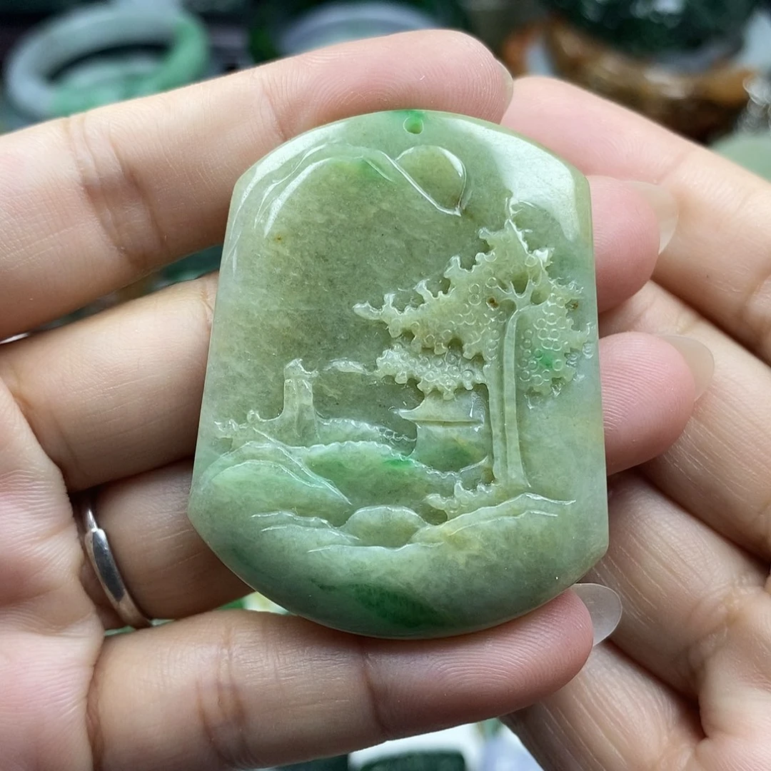 颈饰未镶嵌翡翠牌子