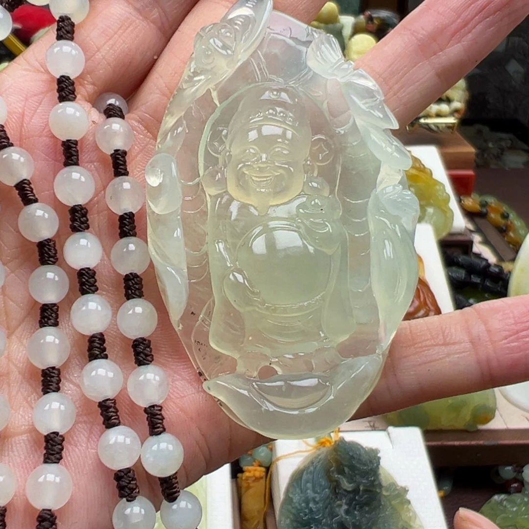 岫玉未镶嵌挂件挂件