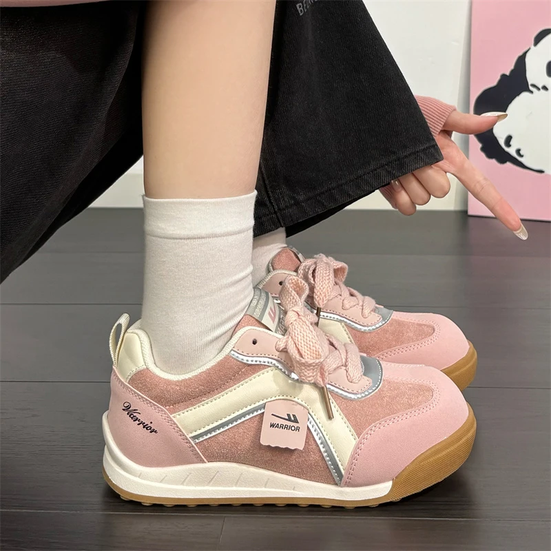 回力德训鞋女鞋秋冬爆款休闲百搭ins潮流厚底鞋学生小众复古时尚