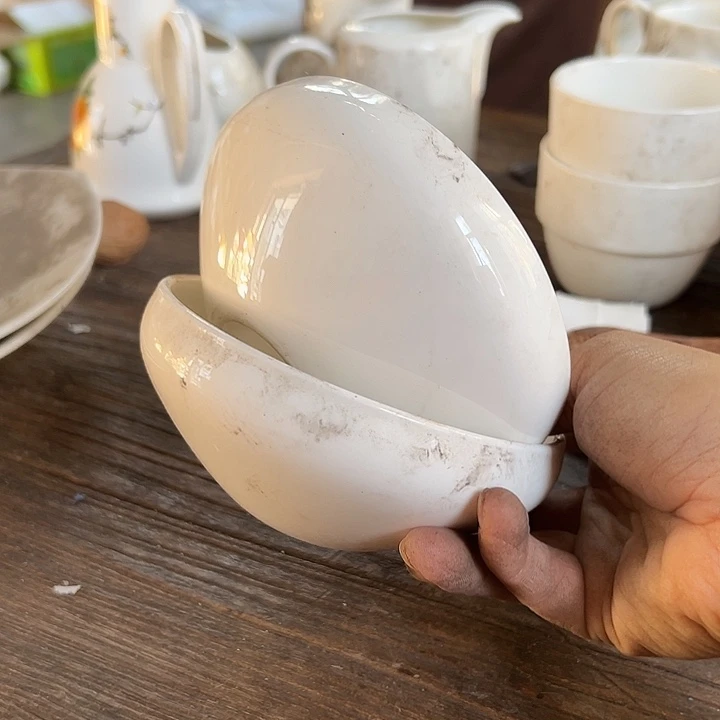 国营尾货骨瓷碗一对