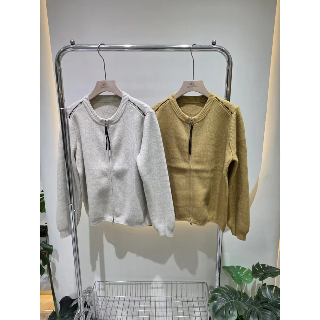 ⭐双头拉链⭐高质感圆领正肩毛衫~150斤内