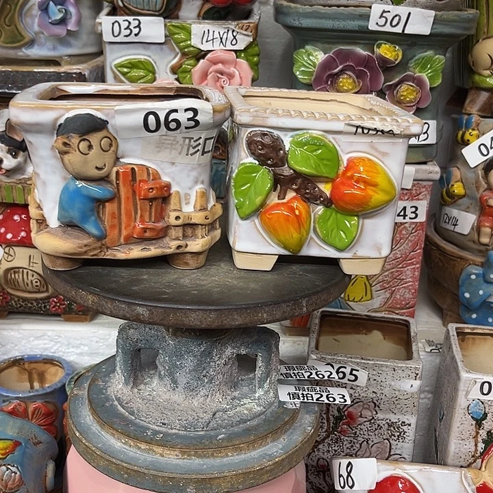 粗陶材质多肉花盆