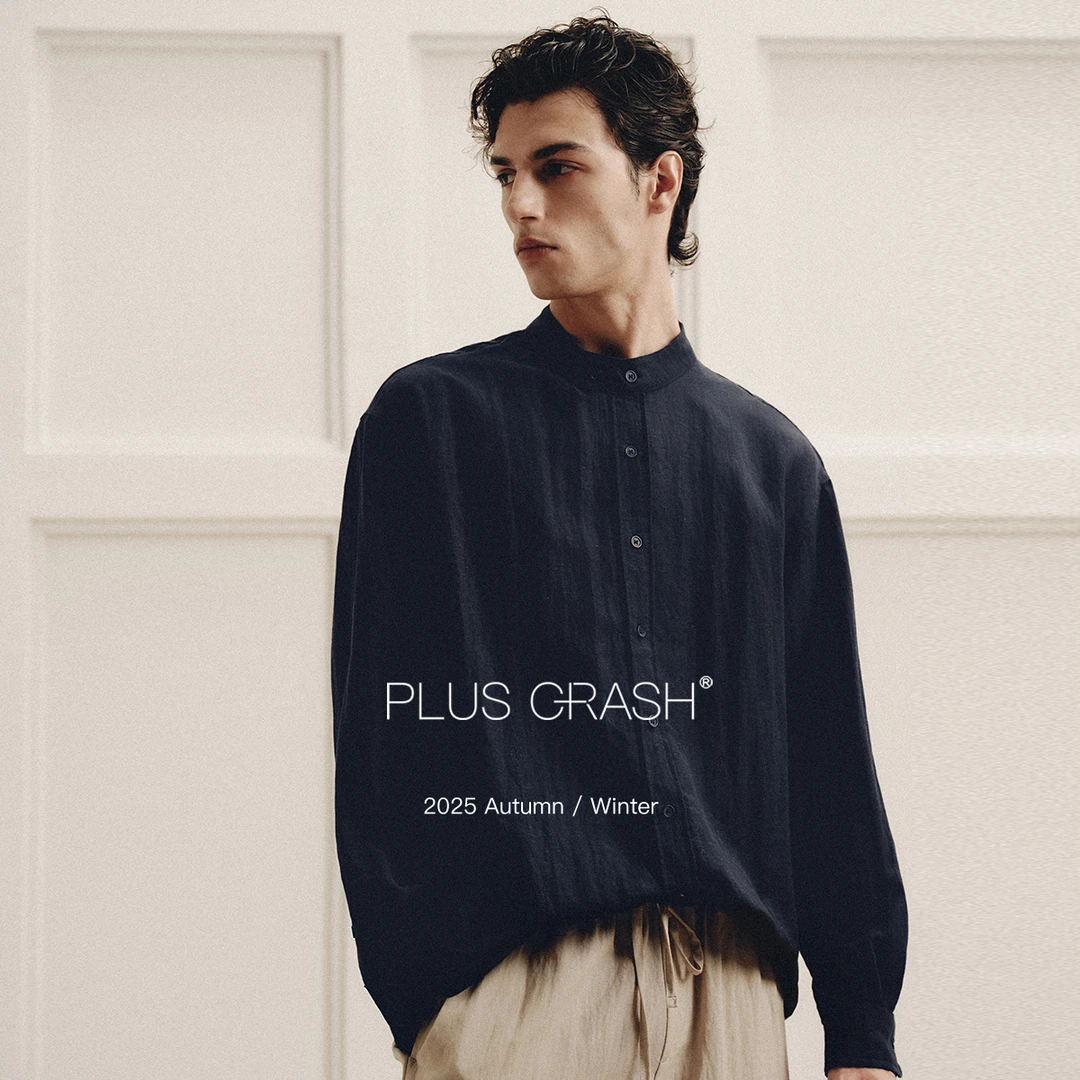 PLUS CRASH老钱风极简高智时尚套装时尚休闲开衫衬衫+休闲长裤