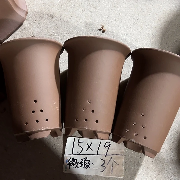 紫砂花盆宜兴紫砂花盆源头3只