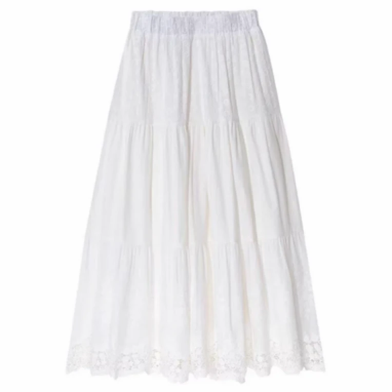 净版百搭小白半身裙