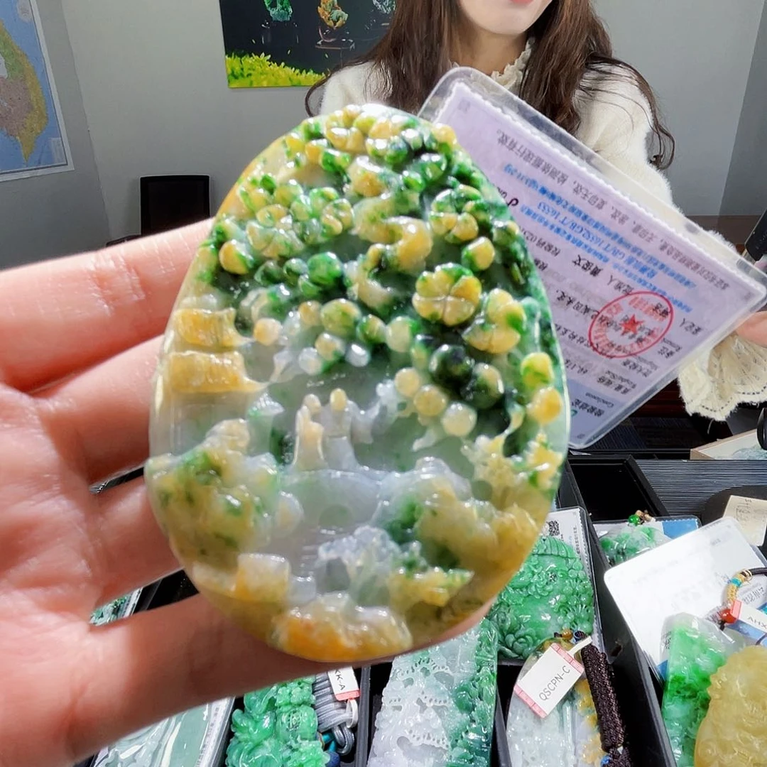 颈饰未镶嵌翡翠翡翠