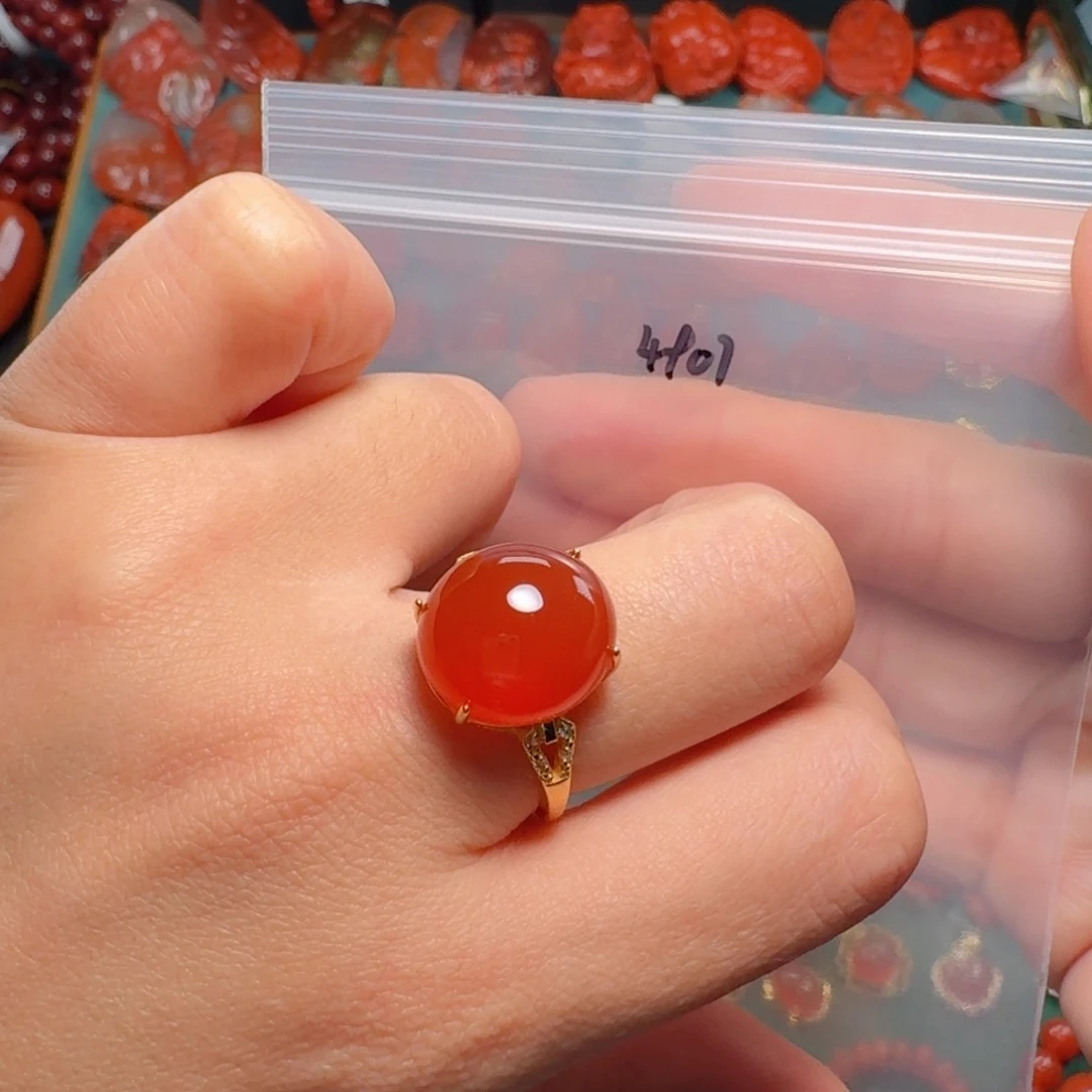 南红玛瑙南红银S925镶嵌