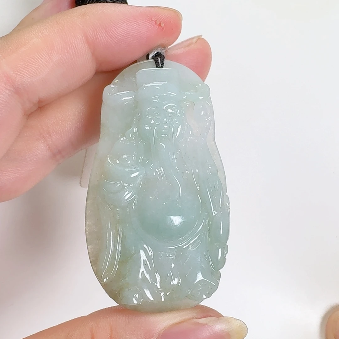 翡翠未镶嵌颈饰赵公明