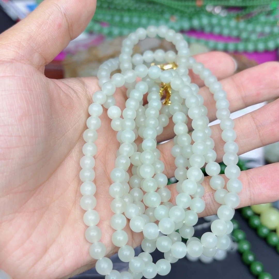 和田玉手链拍一发一多样性未镶嵌