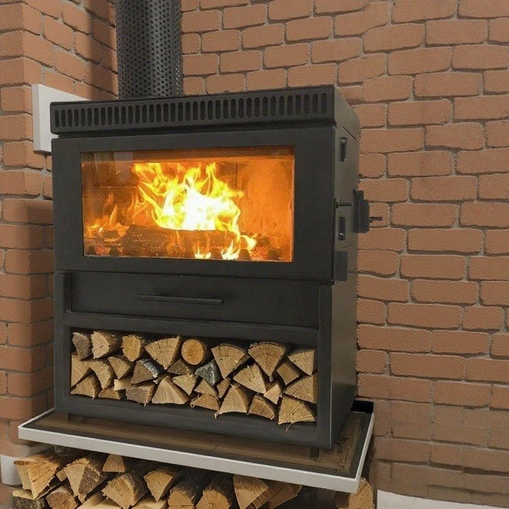 2025新款真火燃木壁炉木柴柴火炉子大全乡下农村民宿装饰取暖炉