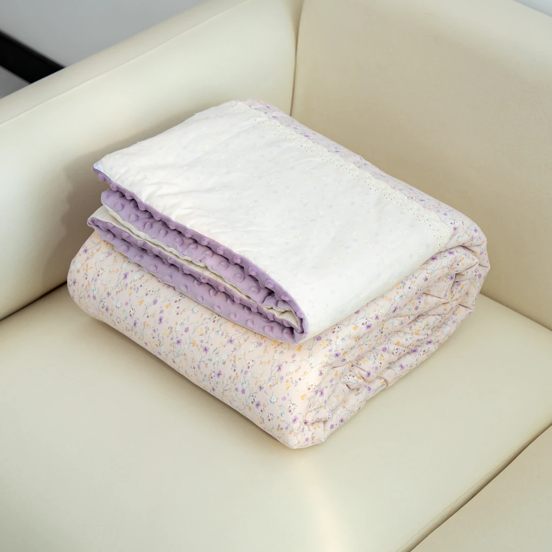 专享【京会社】零碳针织豆豆被 不挑花色 淡彩碎花