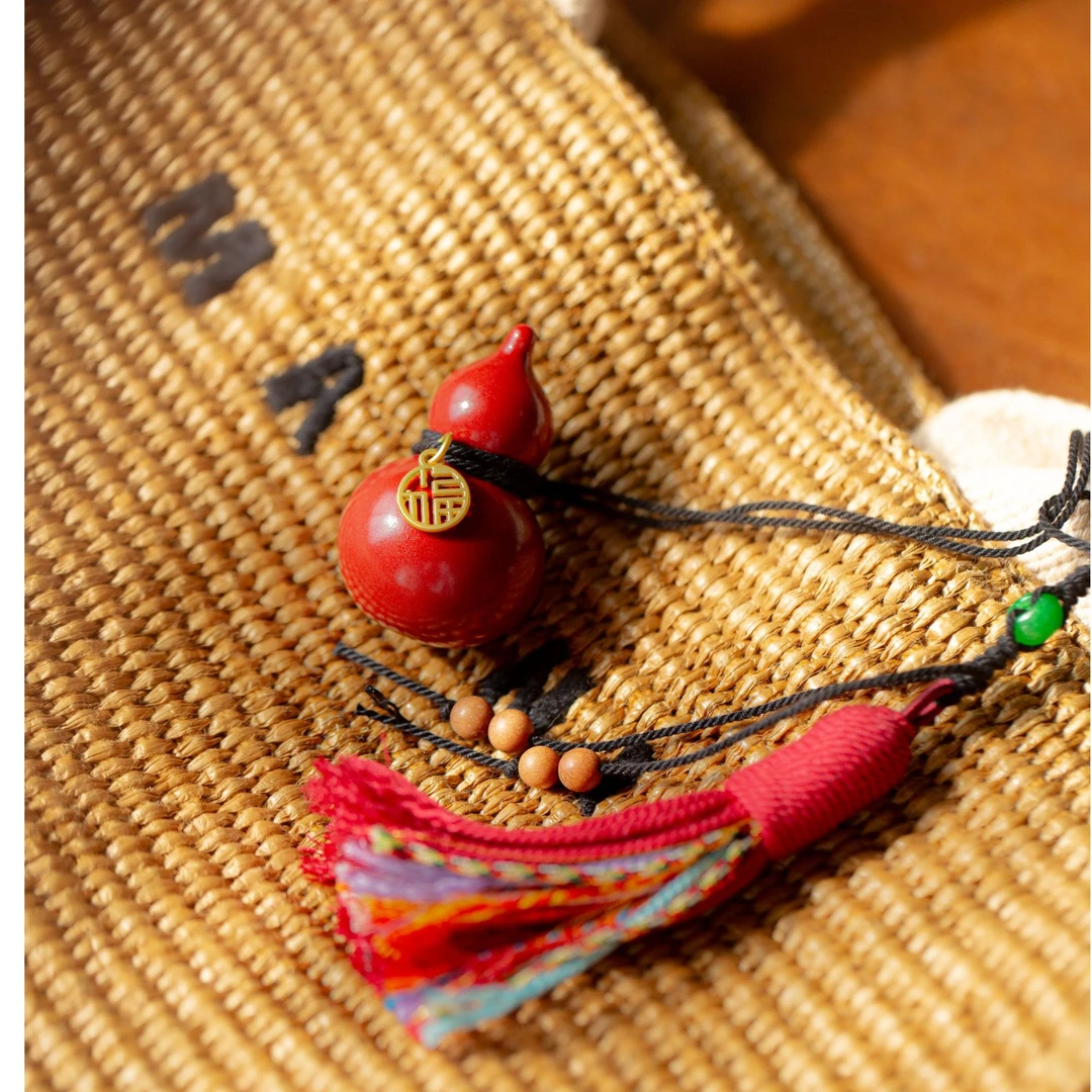 【汪汪茶器】故宫红 葫芦包挂 （STCY01241）尚唐