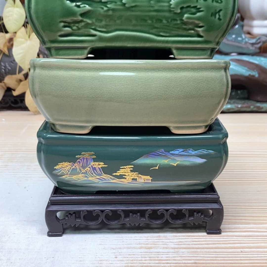 紫砂花盆陶瓷艺术花盆陶瓷