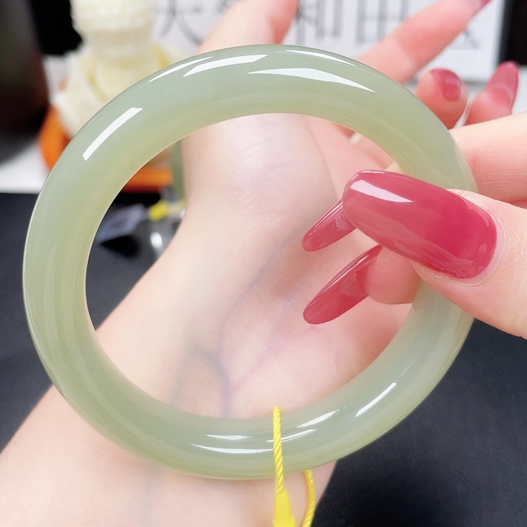 和田玉未镶嵌手镯5859