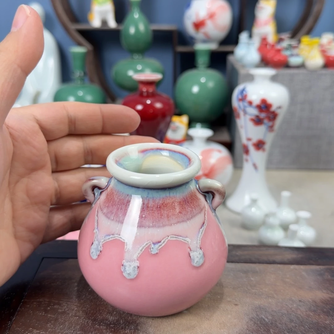 陶瓷手工小花器摆件