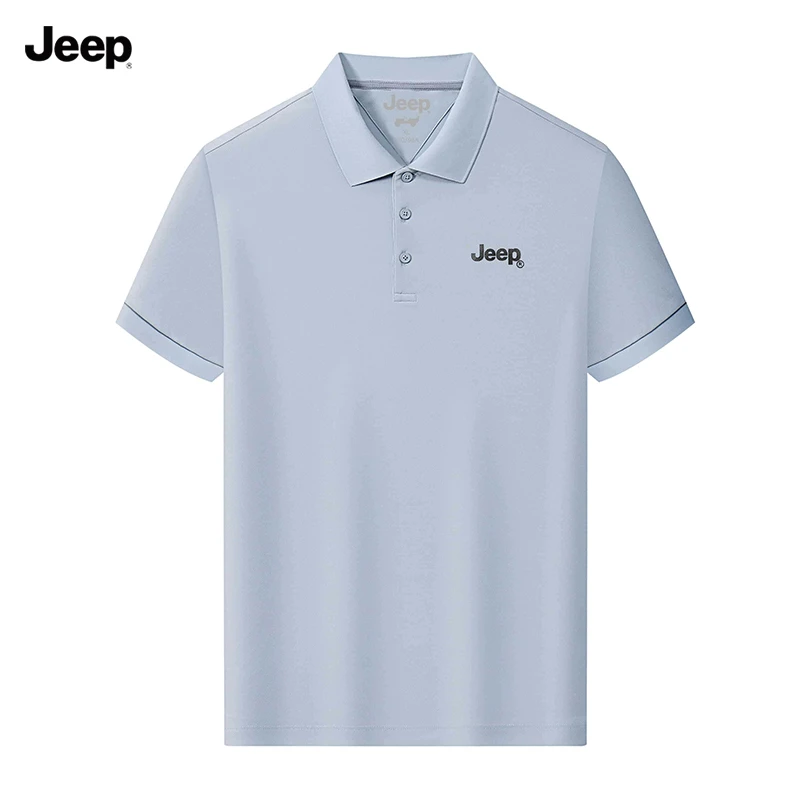 JEEP吉普2025新款男士短袖polo衫户外休闲防晒舒适透气运动上衣