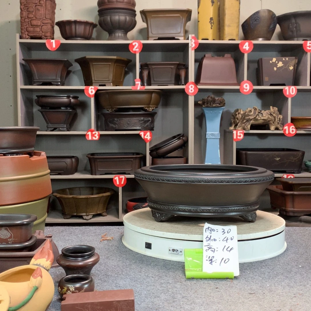 宜兴紫砂花盆精品