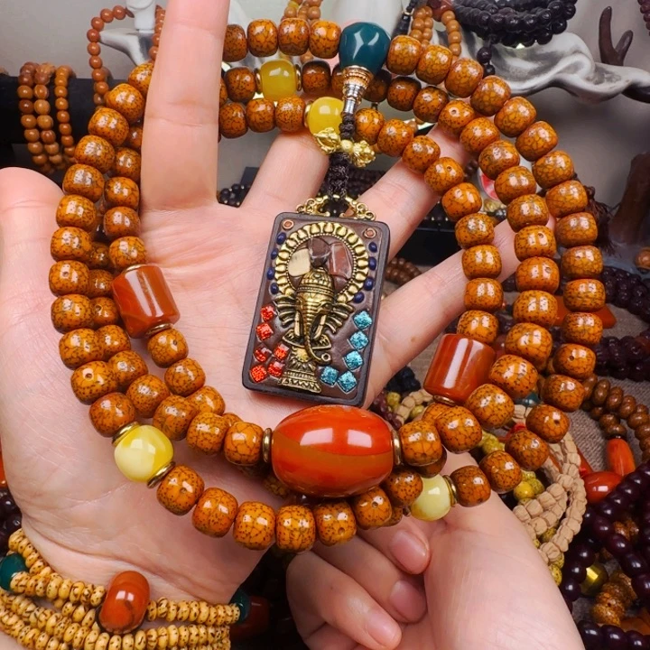 绅***士星月菩提吊坠脖挂