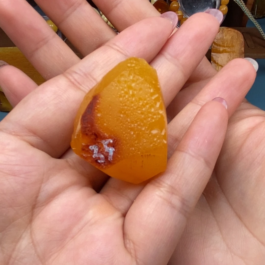 未镶嵌定制琥珀蜜蜡原石定制