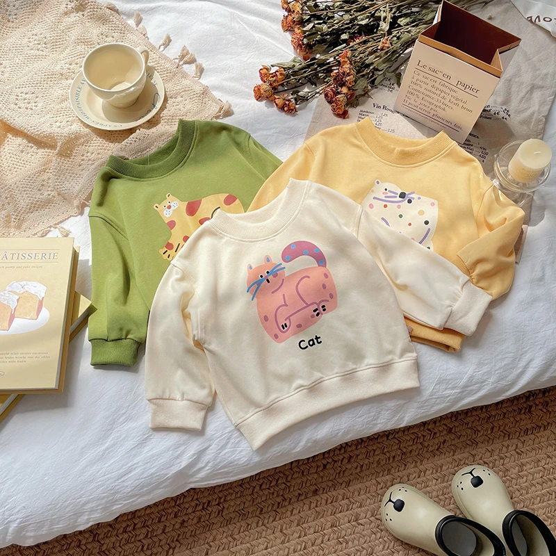 橘止皮【现货】儿童卫衣春装宝宝卡通套头衫宝宝上衣打底QY245673