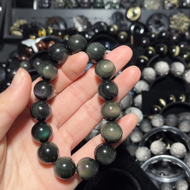 谭***@黑曜岩未镶嵌珠宝奇石