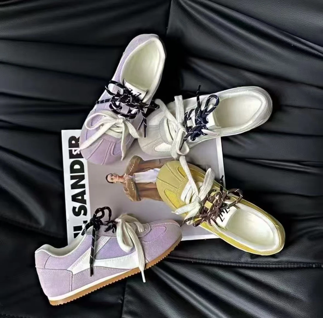 [A89]双拼鞋带透网透气轻便软底徳训