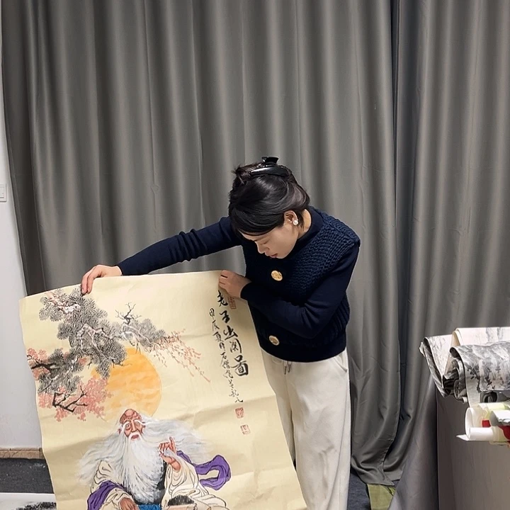 国画作品原文春山月见