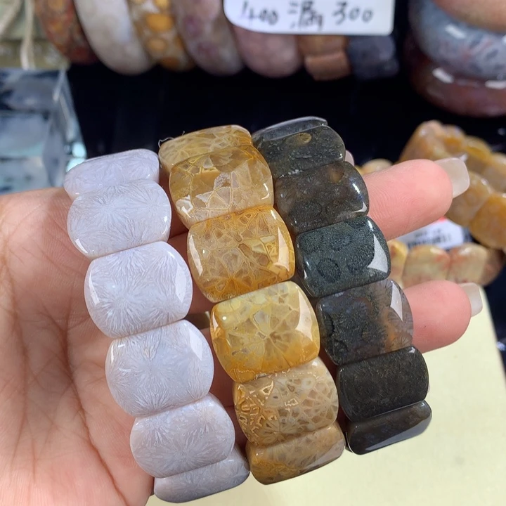 硅化珊瑚（珊瑚玉）未镶嵌吊坠(赠链)10号手排原价400漏300一条可挑
