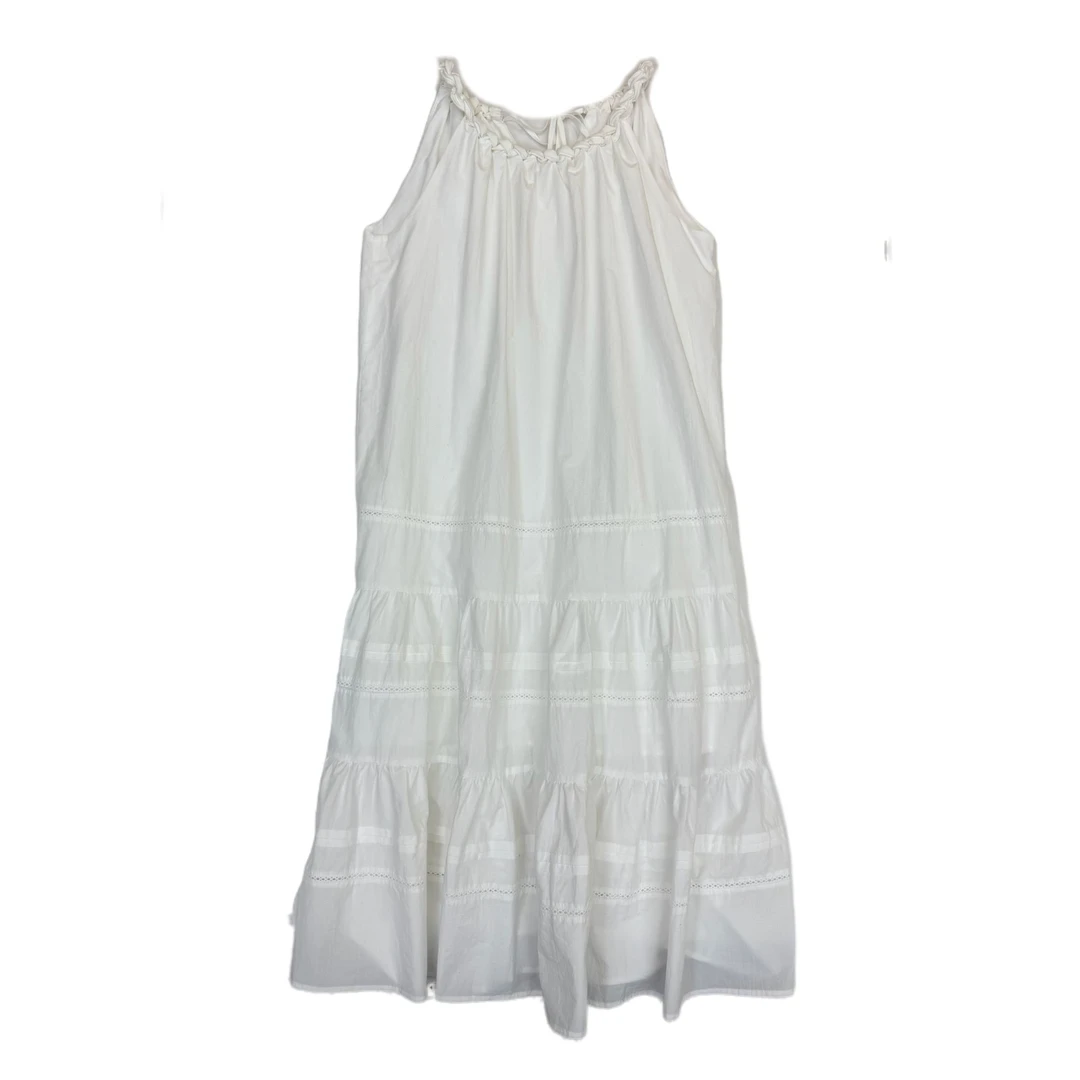 麻花领拼接下摆连衣裙