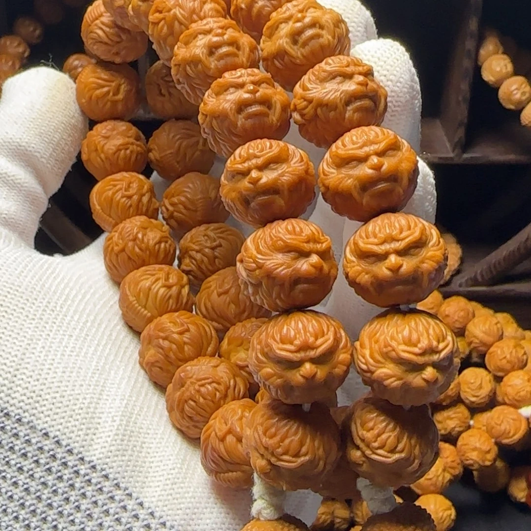 快***光猴头核桃吊坠猴头