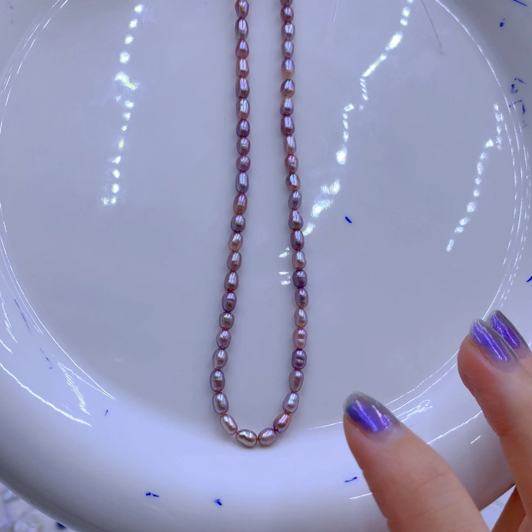 淡水珍珠颈饰银S925镶嵌