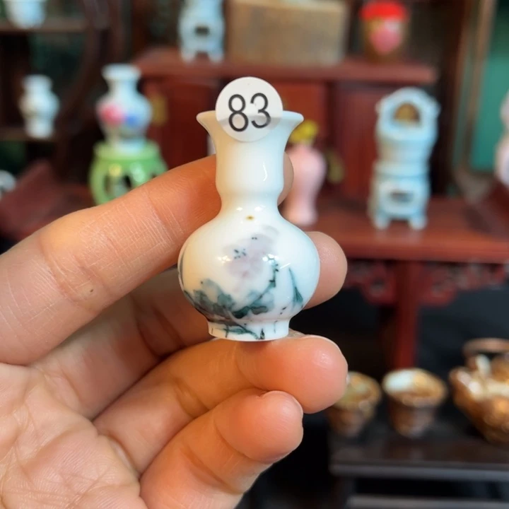 摆件微陶老王迷你花瓶