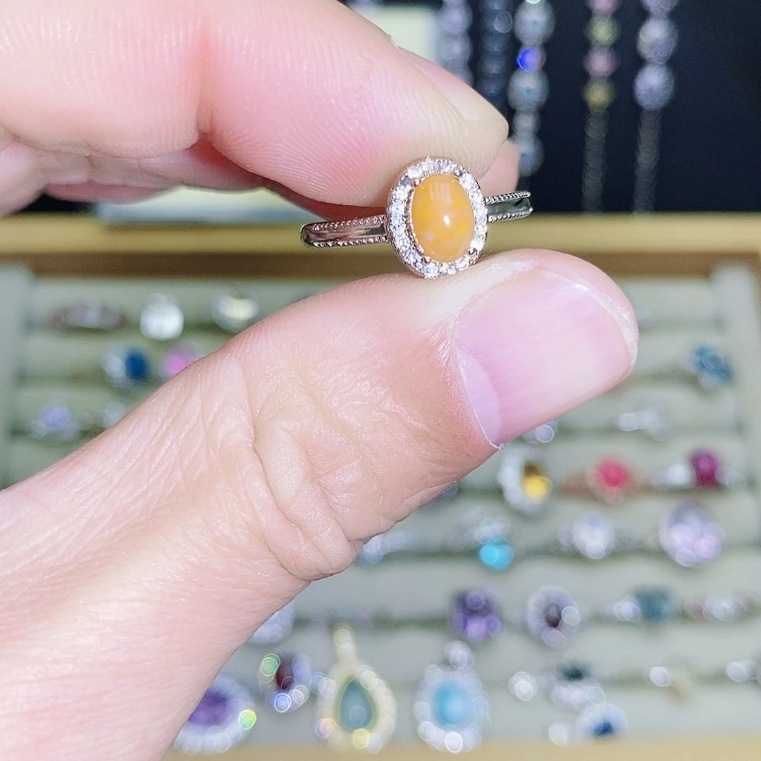 未镶嵌欧泊戒指56