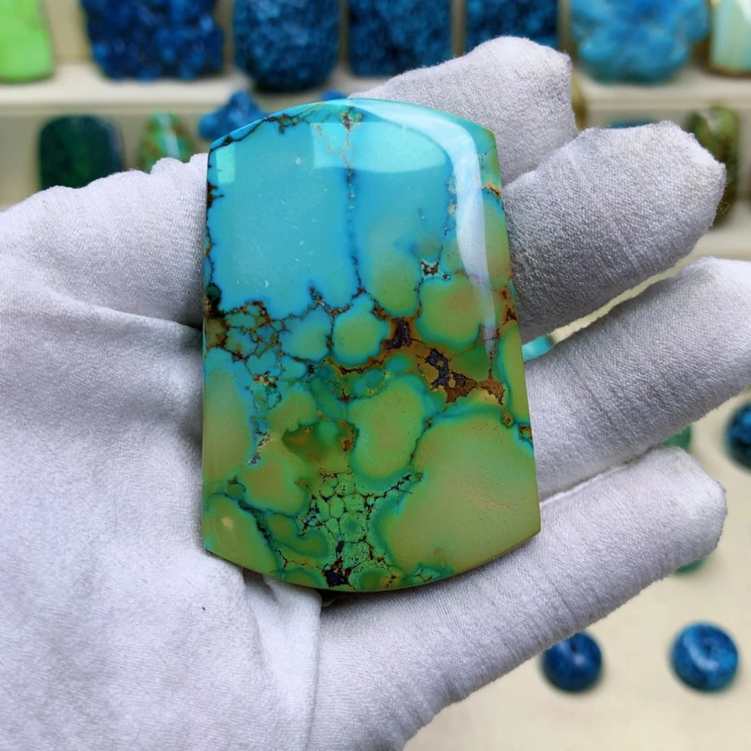 绿松石未镶嵌三彩随行