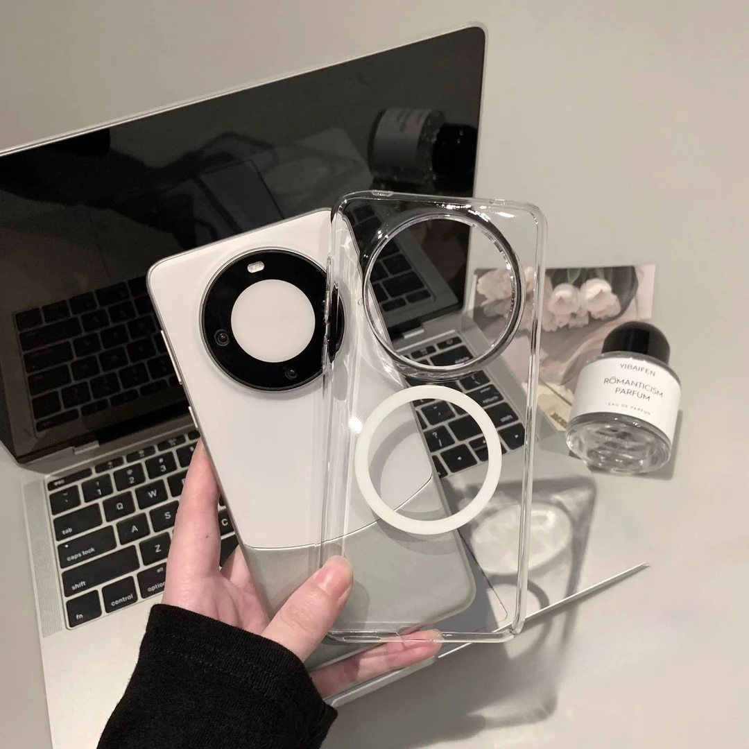 适用华为Mate70Pro手机壳磁吸新款Mate70透明Mate60Pro+透彩硬壳