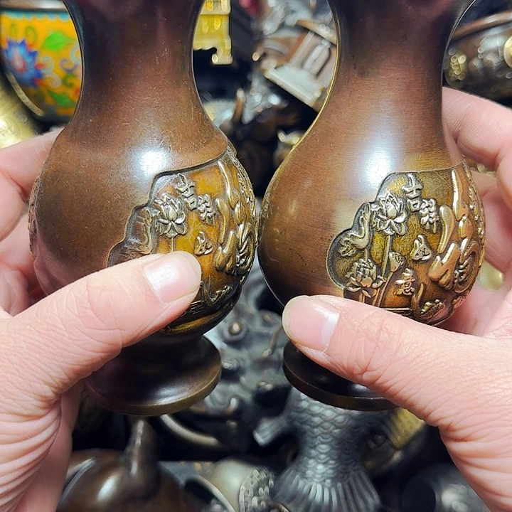 铜器摆件收收藏藏