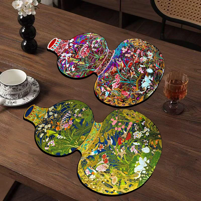 【拍一发二】福禄葫芦硅藻泥餐垫速干吸水厨房台面桌面餐厅客厅垫子